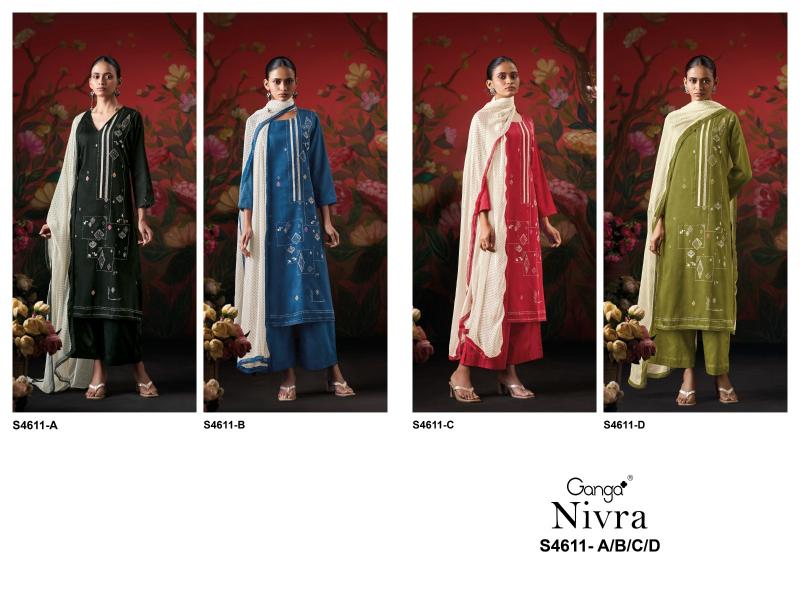 Ganga nivra 4611 wholesale dress materials in chennai